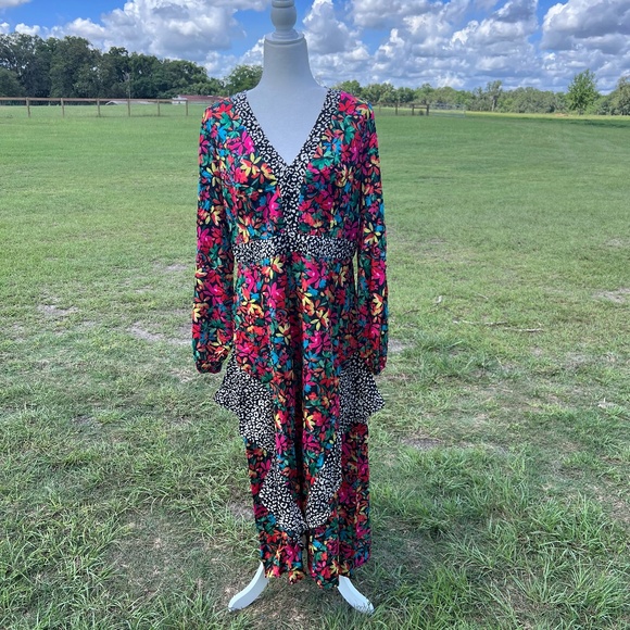 Never Fully Dressed Mixed Print Midaxi Dress - Picture 2 of 5